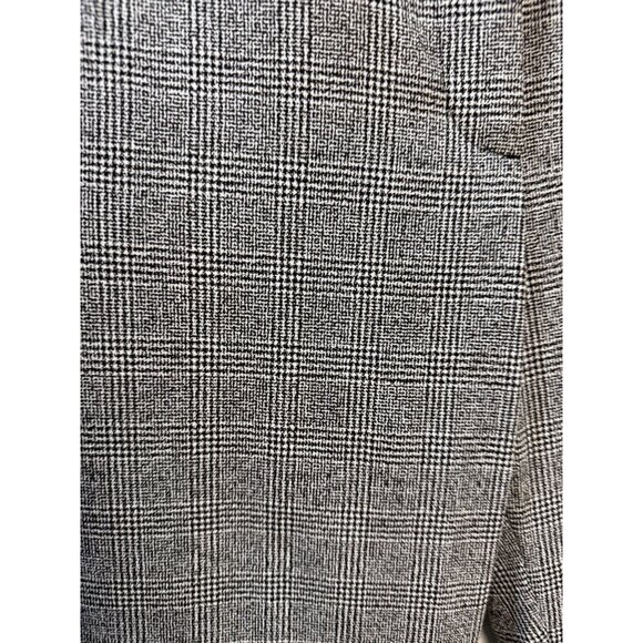 Ann Taylor Factory Womens Glen Plaid Dress Pants Size 6 Black & White Flat Front - Picture 4 of 10